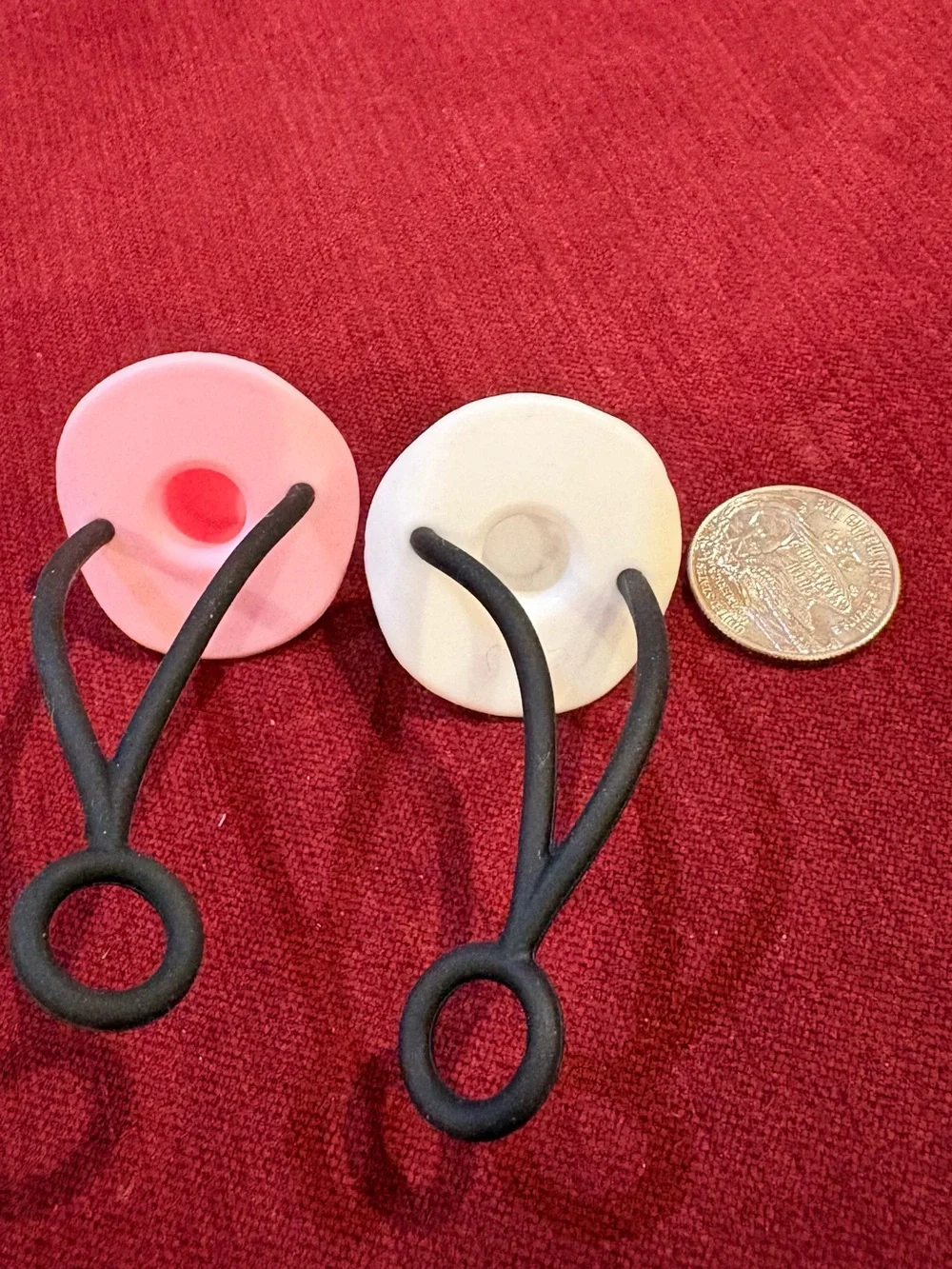 2 Pack Cowboy Hat Tumbler Handle Charm, Cute Silicone Strap Charm